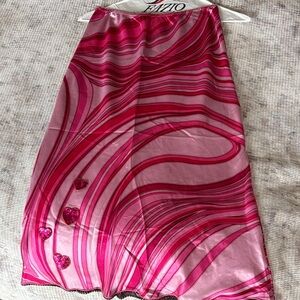 Pink and Red Swirl Skirt